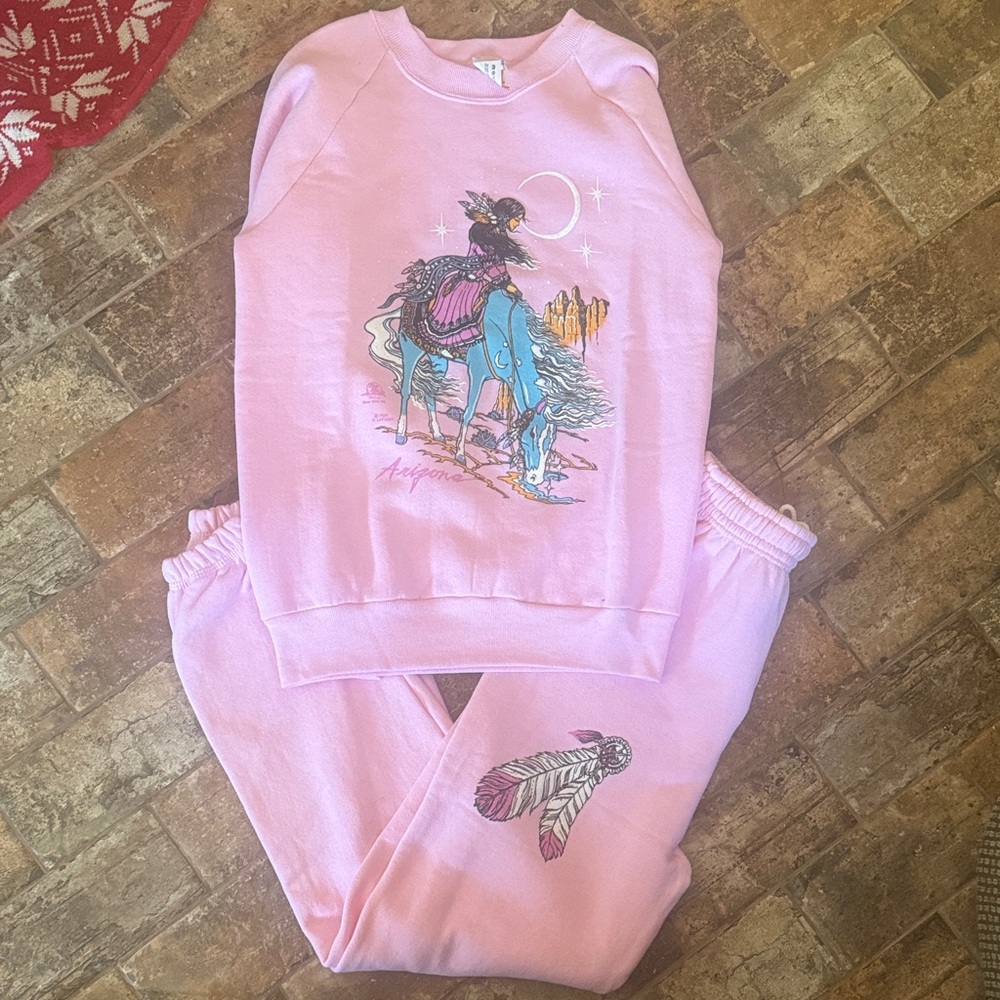 Sweat Set with Western Print